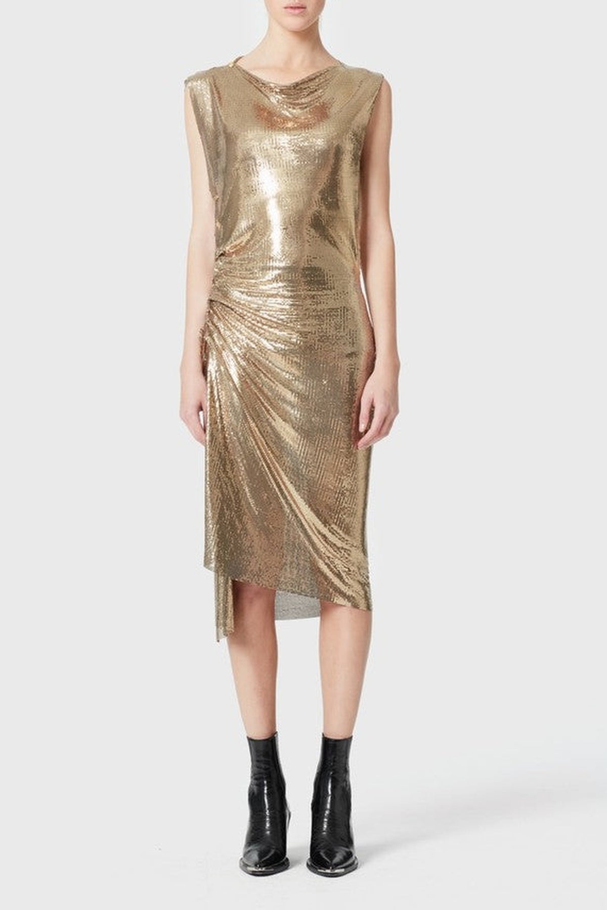 Robe mi-longue drapée - Robe