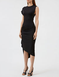 Robe longue asymétrique - Black