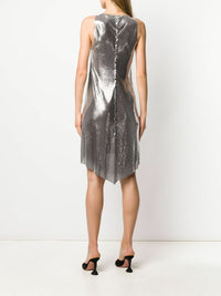 Robe en maille métallisée - Silver