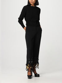 Pantalon fuseau à assemblage et laser - Black