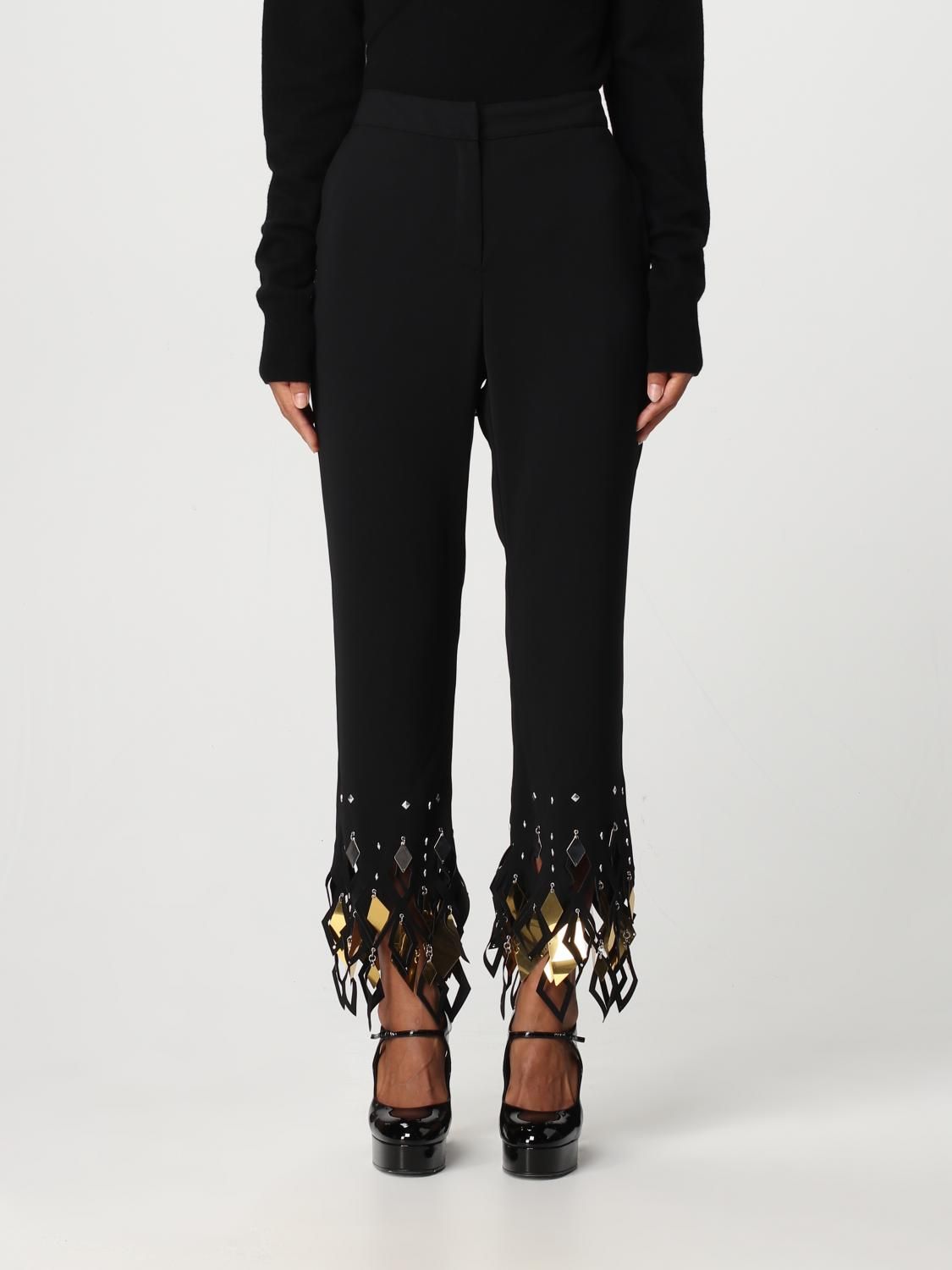 Pantalon fuseau à assemblage et laser - Black