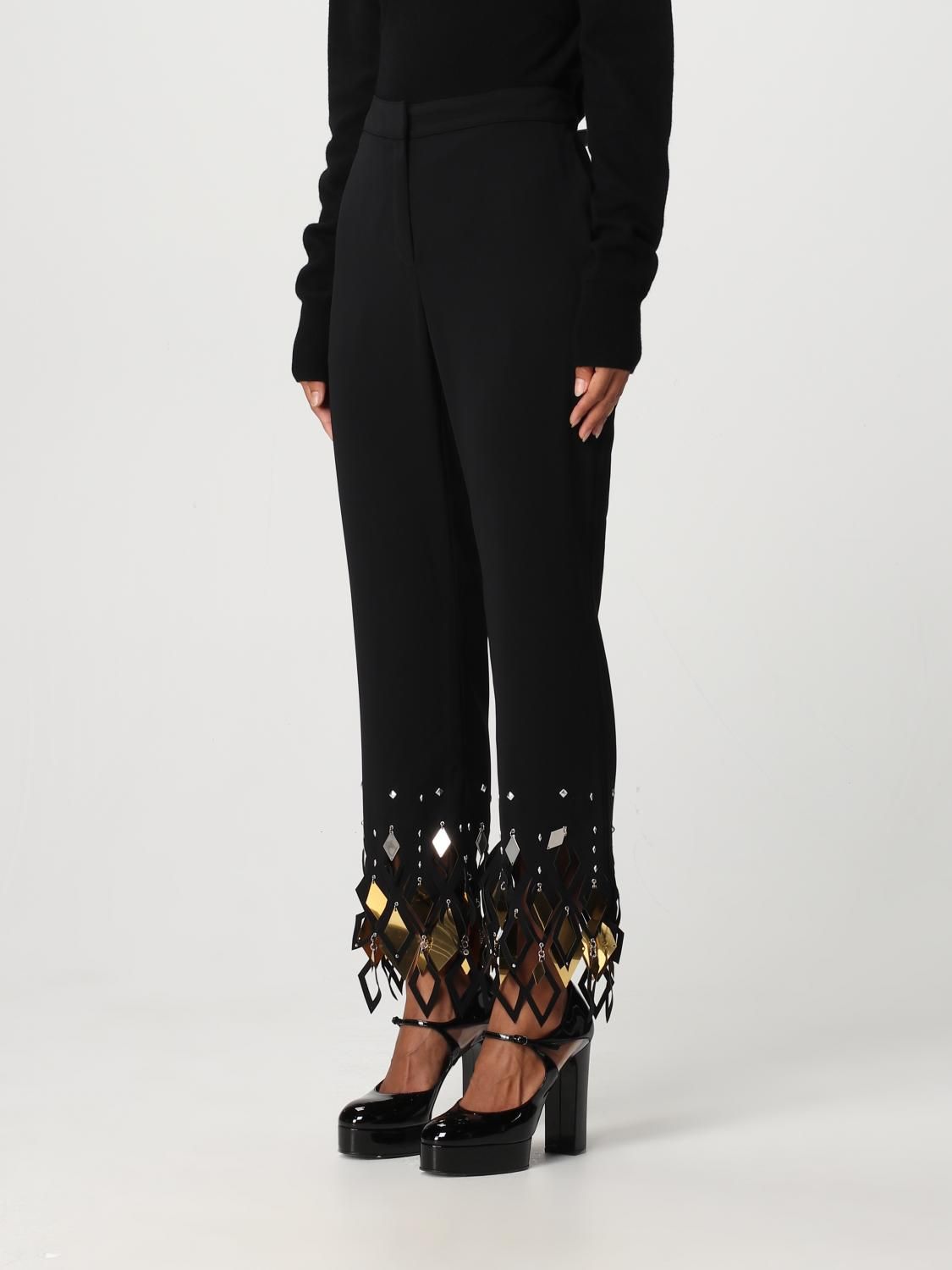 Pantalon fuseau à assemblage et laser - Black