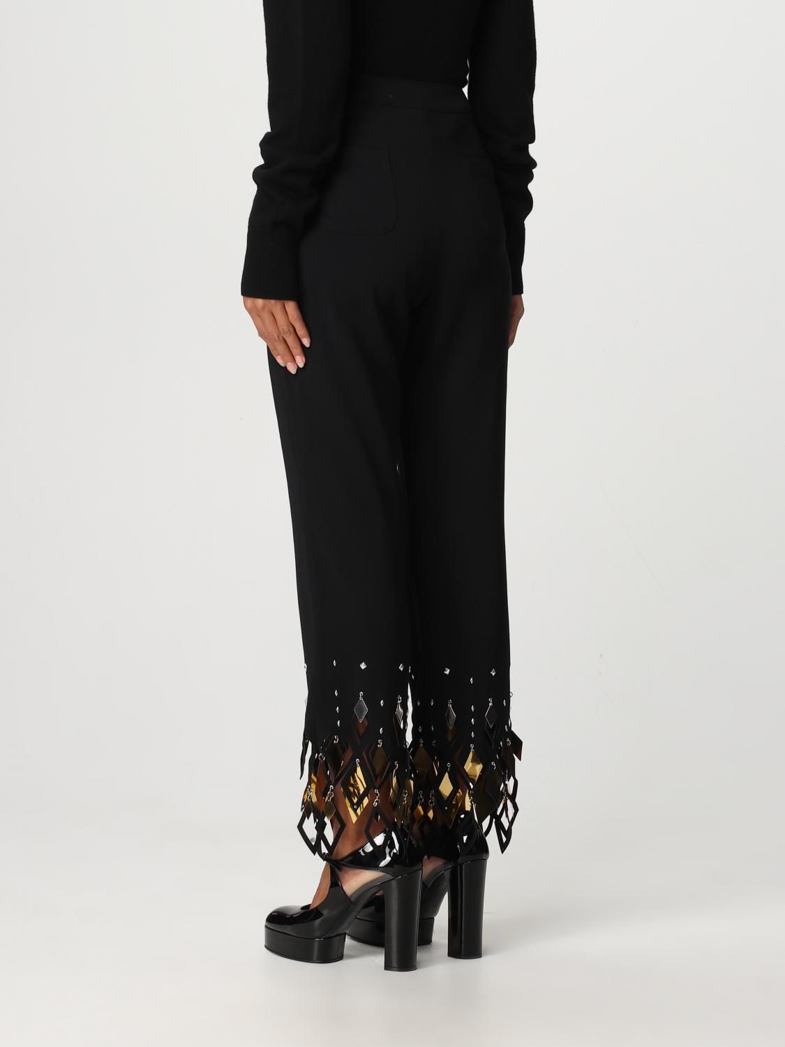 Pantalon fuseau à assemblage et laser - Black
