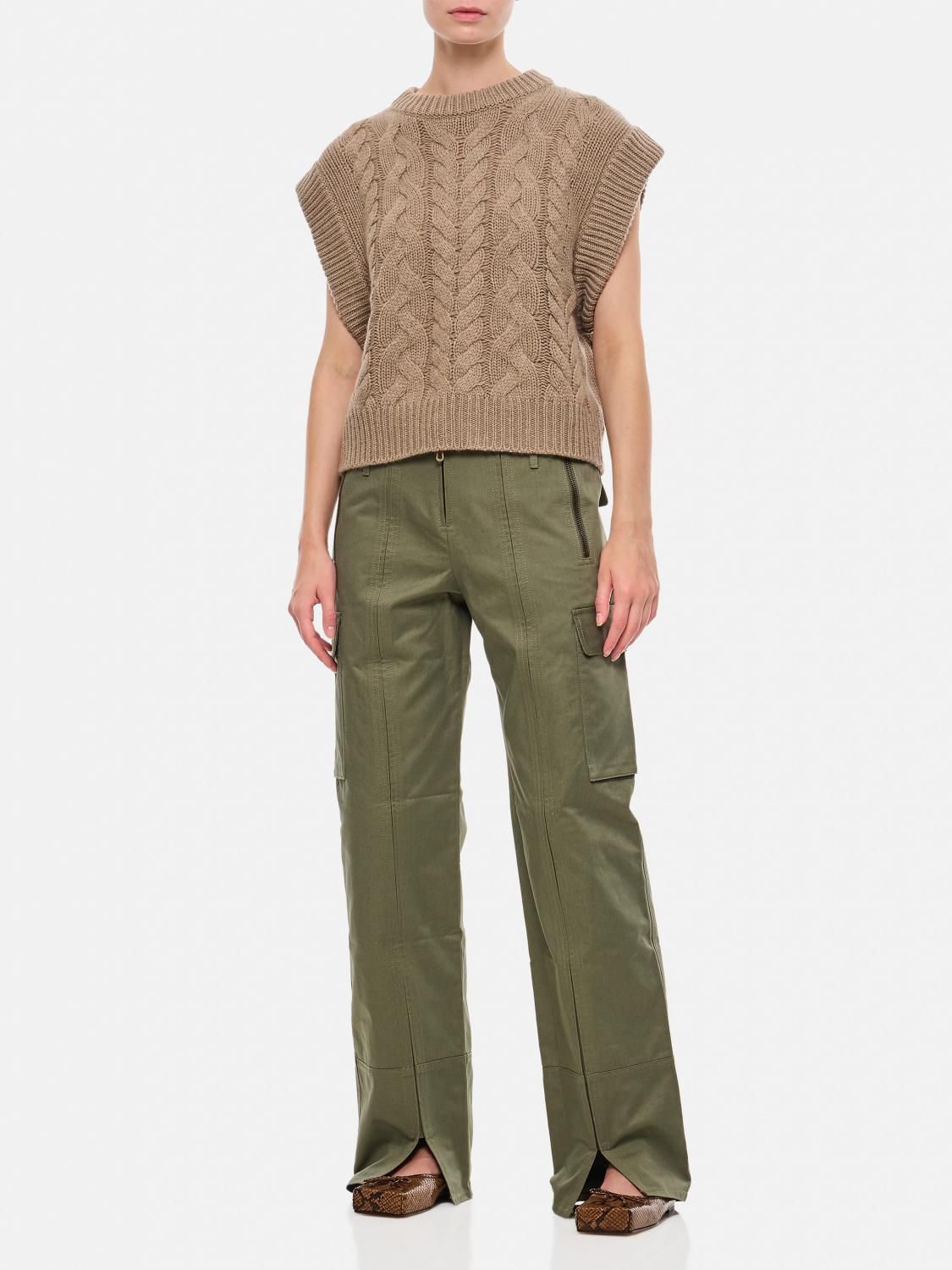 Pantalon utility avec details de zips - Vert De Gris