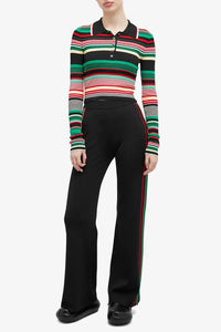 Pantalon large tricoté  - Black