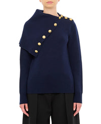 Navy sweater in wool