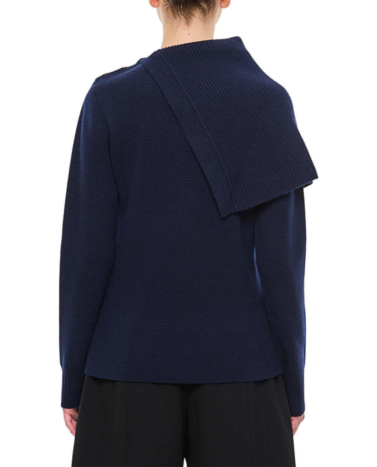 Navy sweater in wool