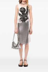 Sac à main Paco en cuir - Silver