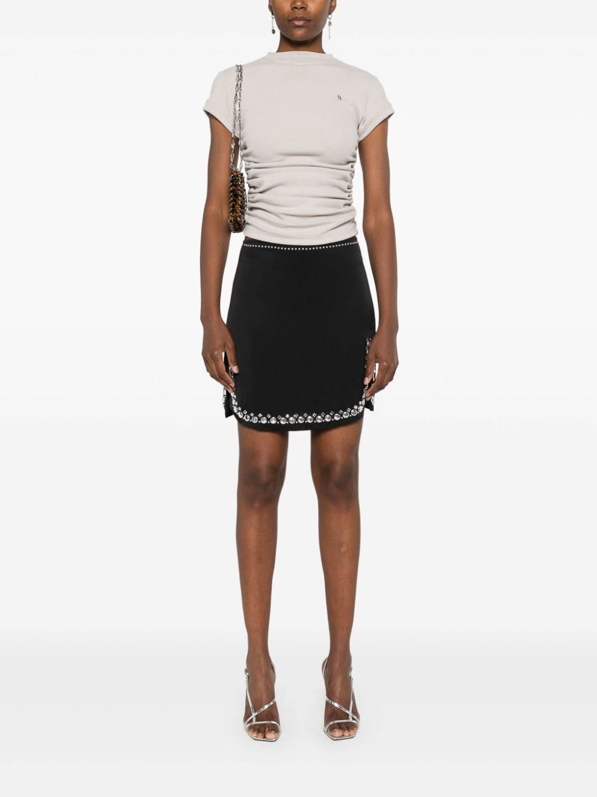 SATIN MINI SKIRT