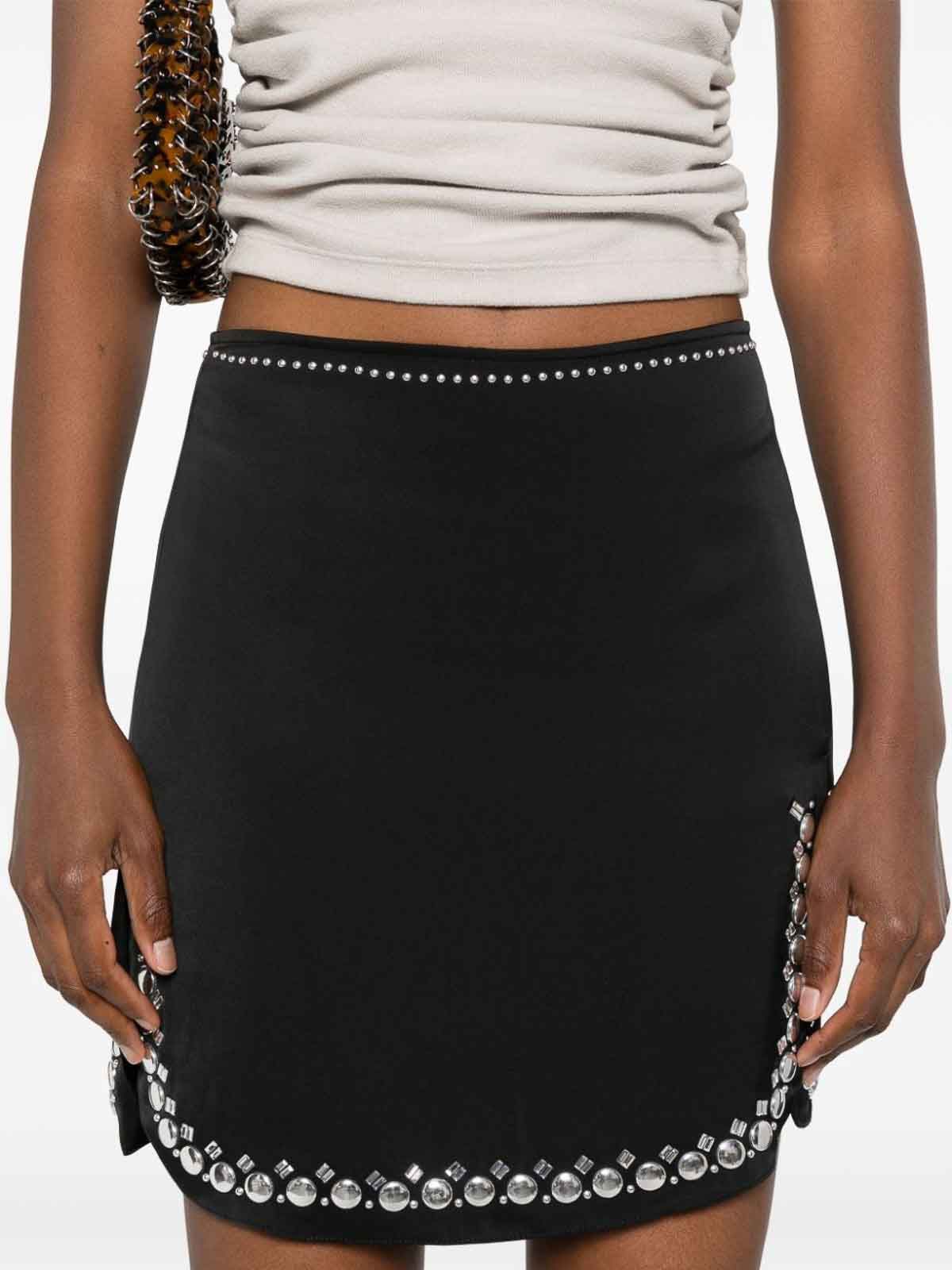 SATIN MINI SKIRT