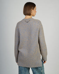 Pull oversize à dos long - Camel & Blue