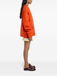 ORANGE OVERSIZED WOOL CARDIGAN