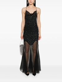 Robe longue à ornements - Black