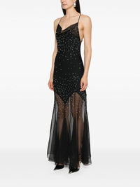 Robe longue à ornements - Black