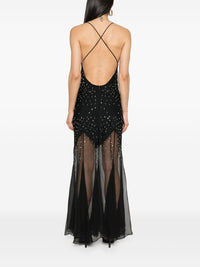 Robe longue à ornements - Black