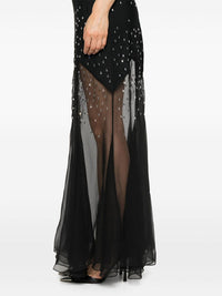 Robe longue à ornements - Black