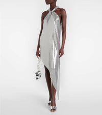 Robe asymétrique scintillante - Silver