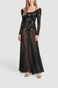 Robe à manches longue  - Black