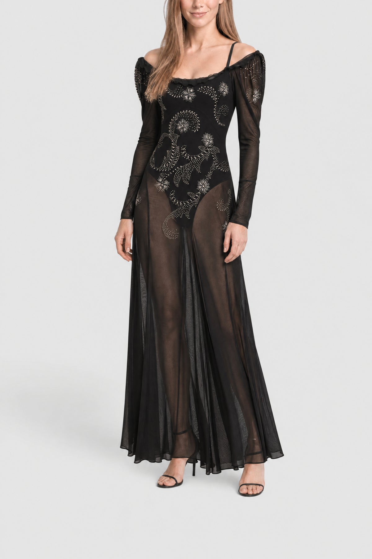 Robe à manches longue  - Black