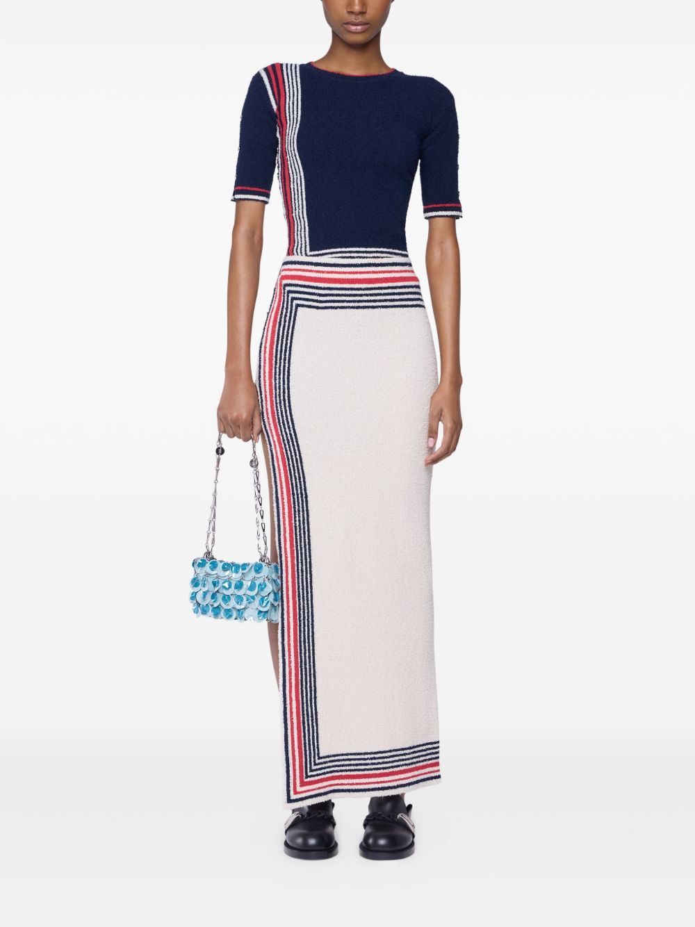 Long skirt in terry jersey