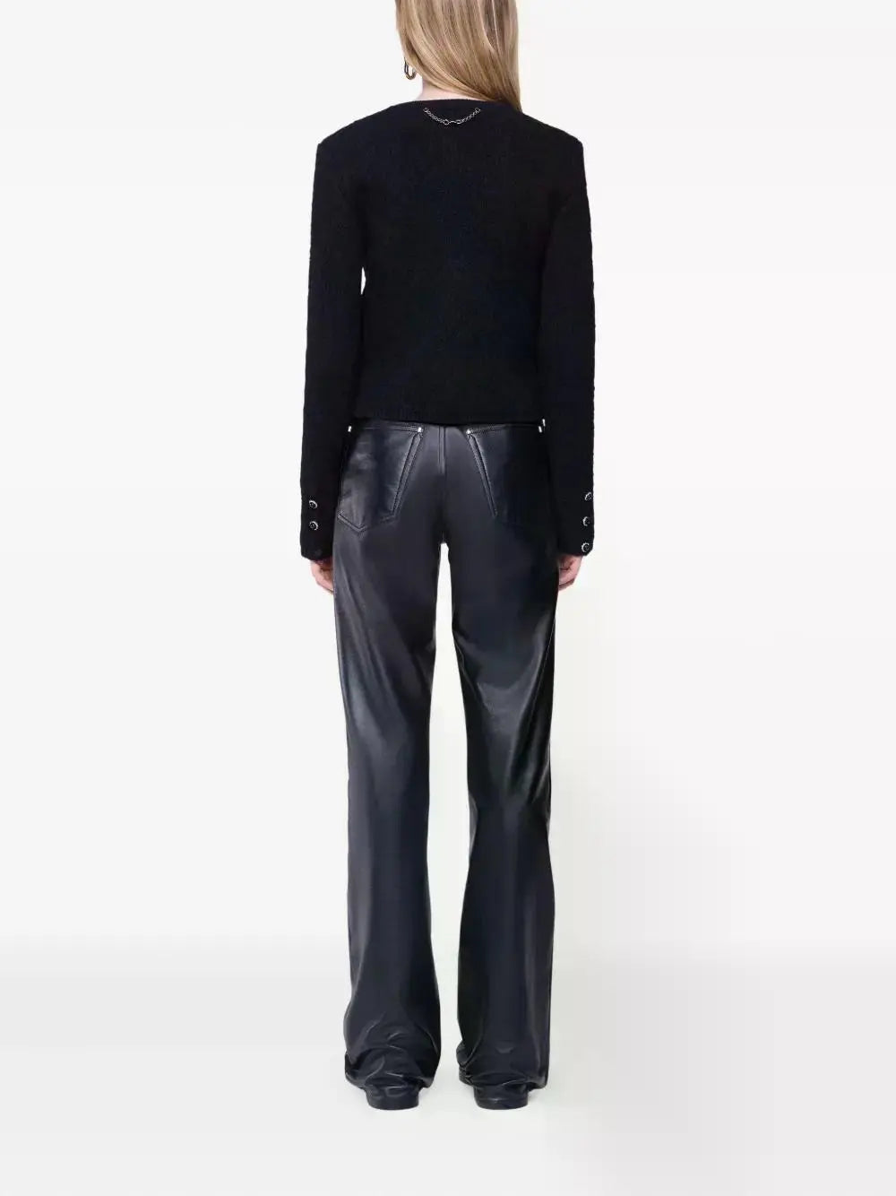 Knitted cardigan in wool