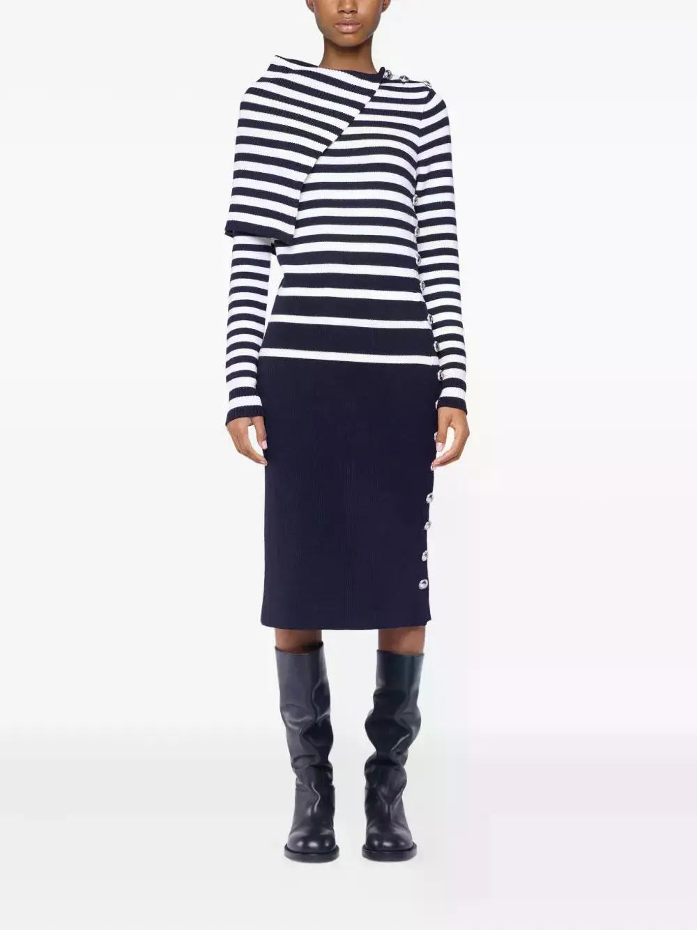 Midi dress in wool