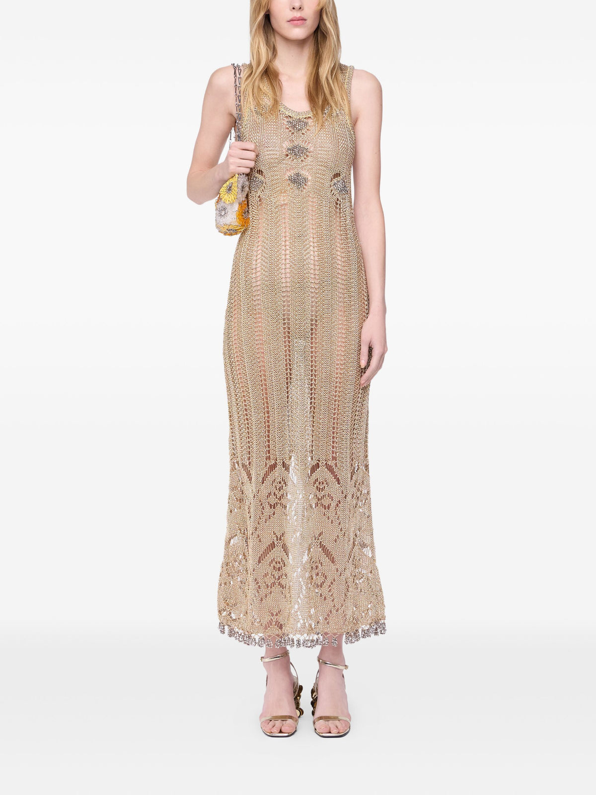 Long dress in crochet