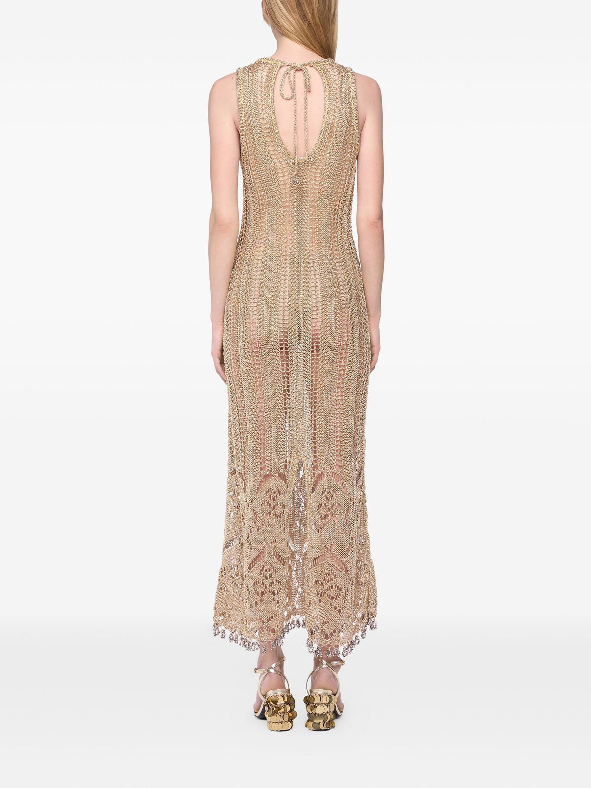 Long dress in crochet