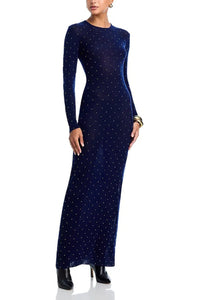 Robe transparente en laine - Blue