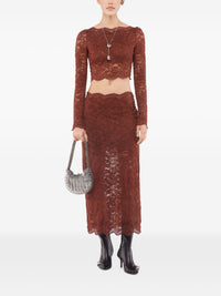 Midi skirt in lace