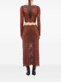 Midi skirt in lace