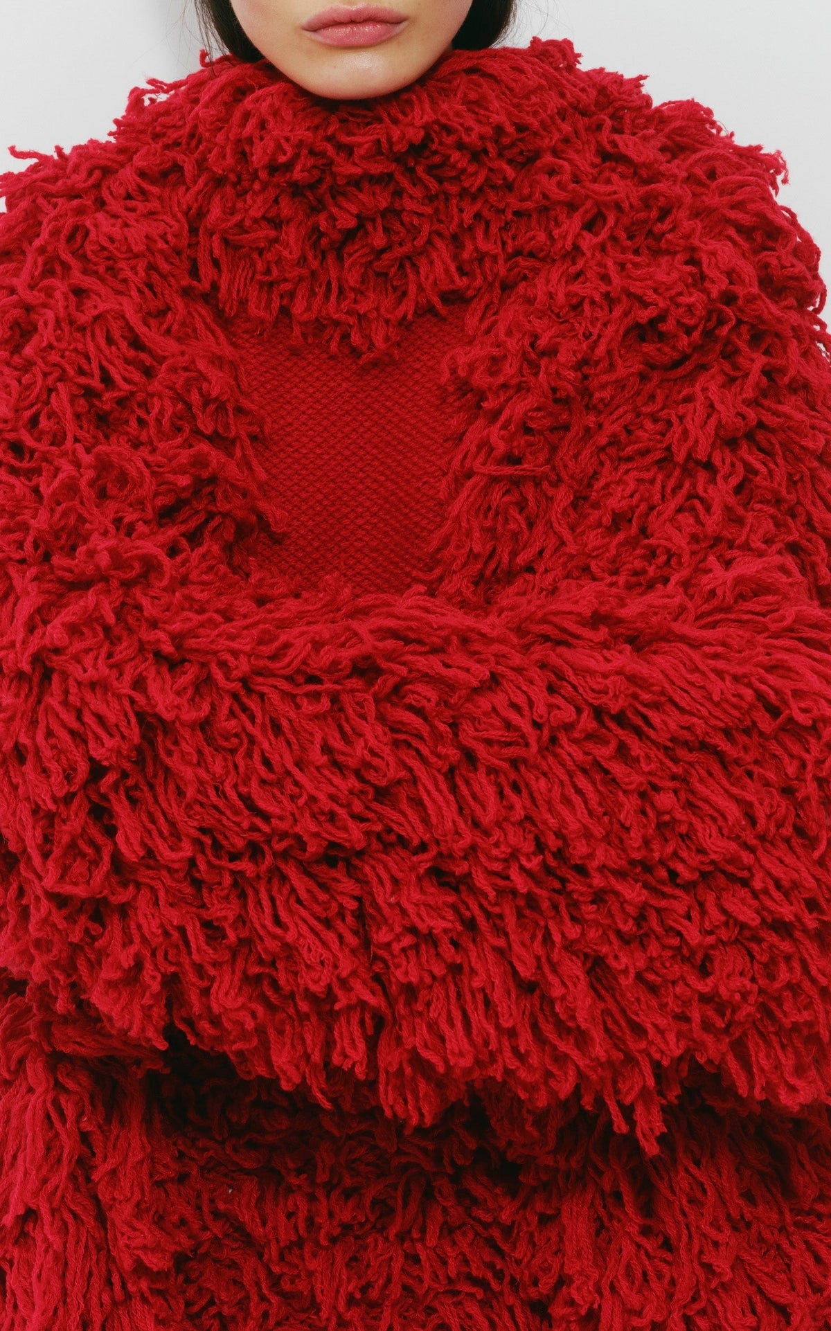 Scarlet Red / Manteau Jantzen en laine et cachemire - Scarlet Red