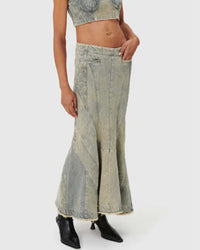 PRIX MARQUE : 390€_Grey Denim Jupe - Grey Denim