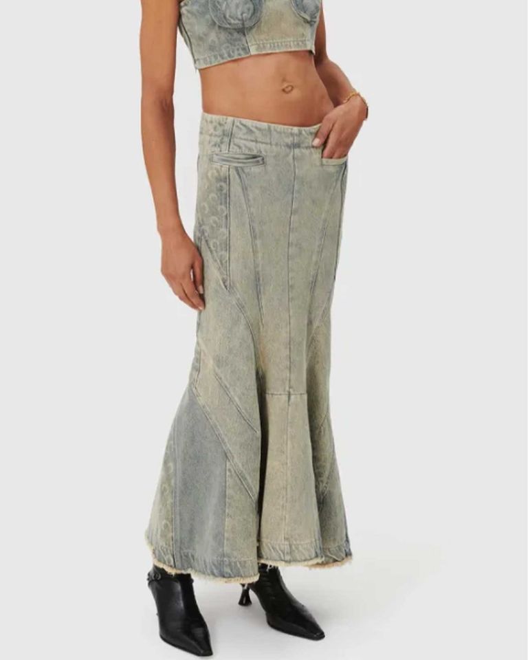 PRIX MARQUE : 390€_Grey Denim Jupe - Grey Denim