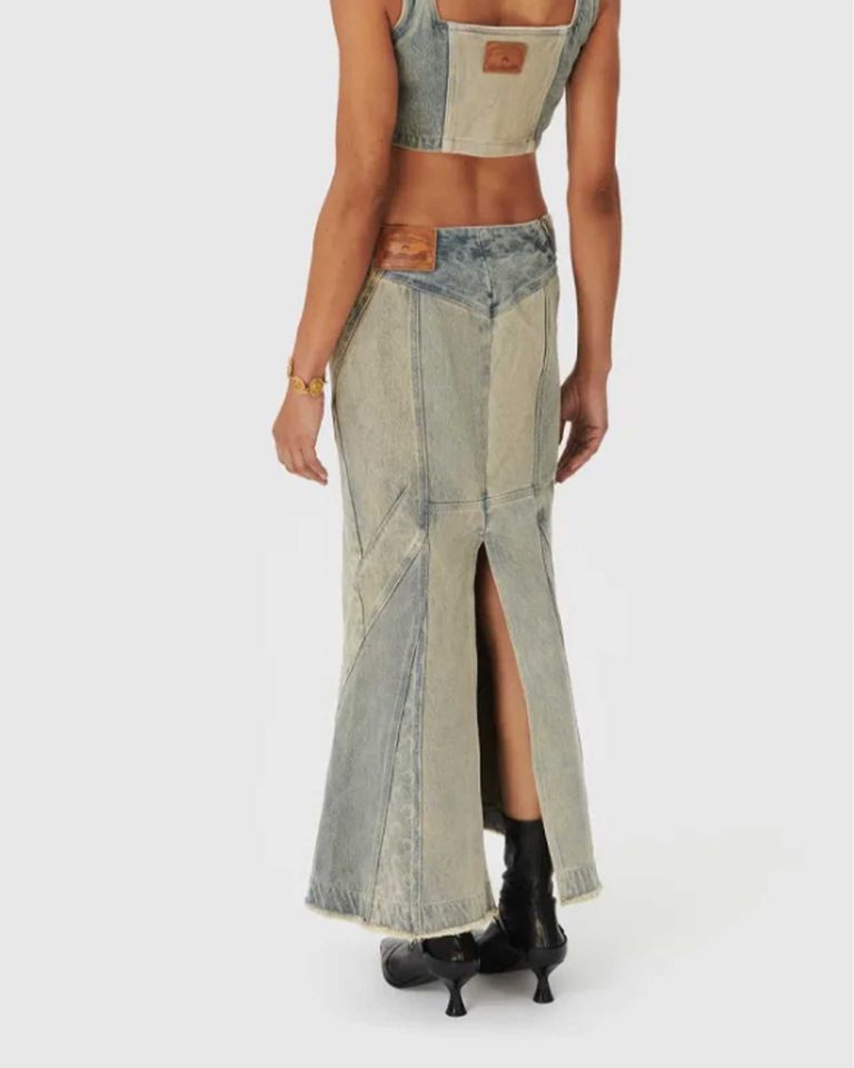 PRIX MARQUE : 390€_Grey Denim Jupe - Grey Denim