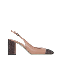 Slingbacks Kristen 80 à strass en cuir - Petra & Jet