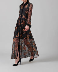 Resonance lace dress - Copper