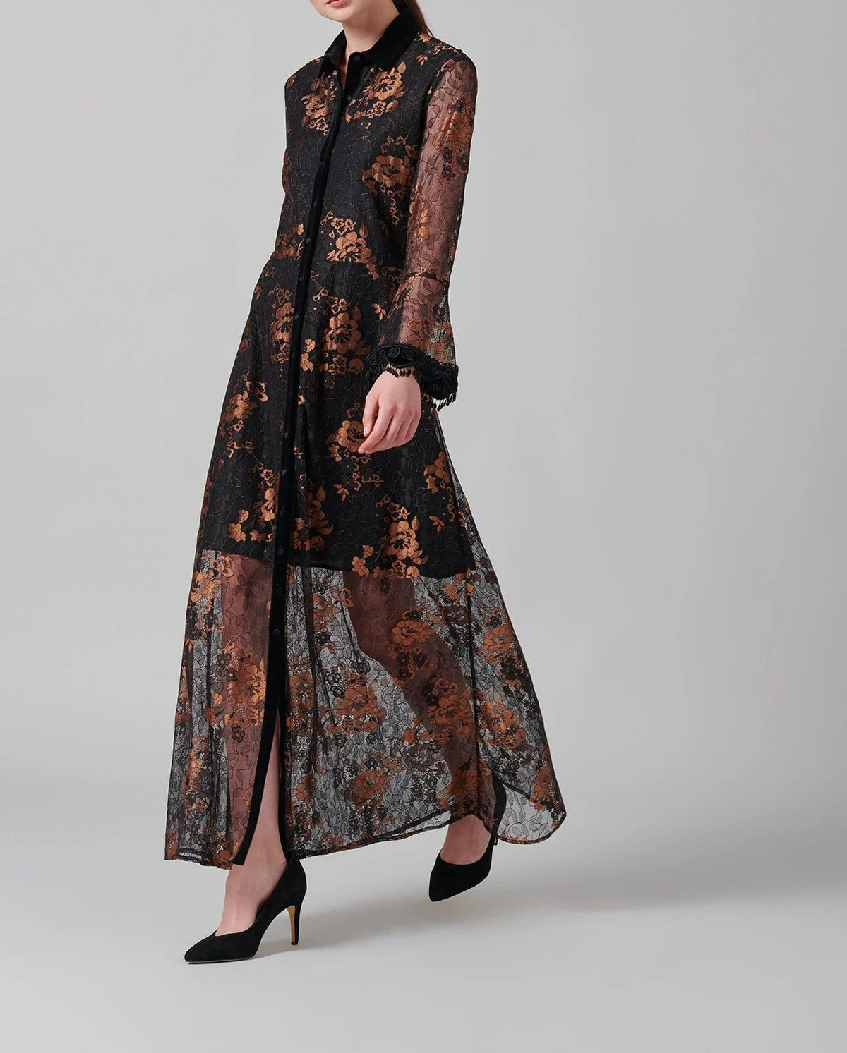 Resonance lace dress - Copper