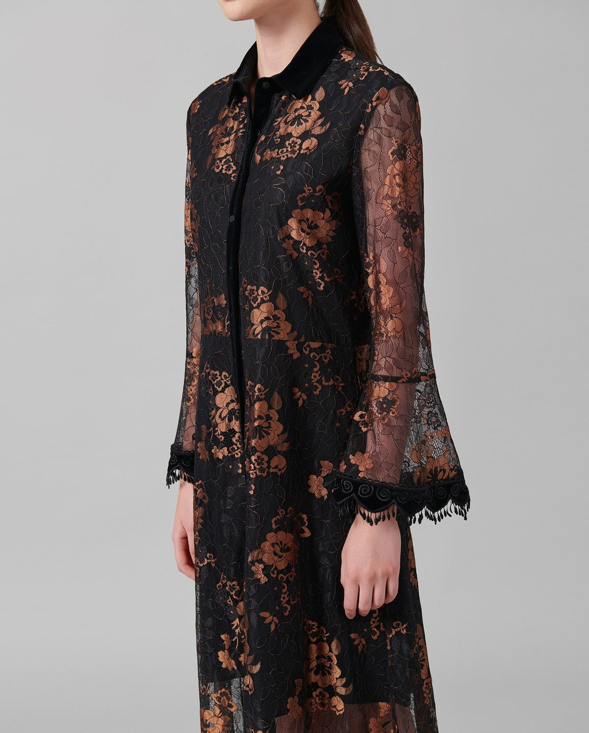 Resonance lace dress - Copper