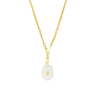 Collier losange en or jaune avec diamant - Diamant