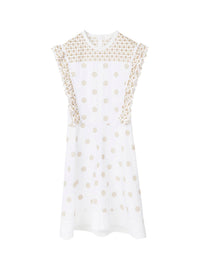 White & Beige DRESS - White & Beige