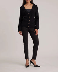 Retro wool cardigan - Black
