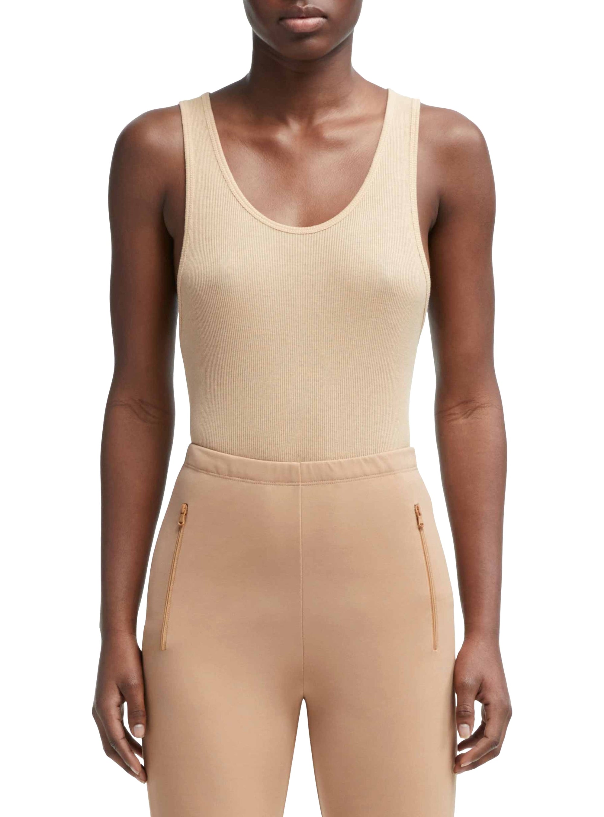 Ribbed Tank - Khaki