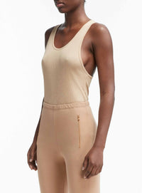 Ribbed Tank - Khaki