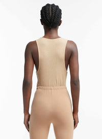 Ribbed Tank - Khaki
