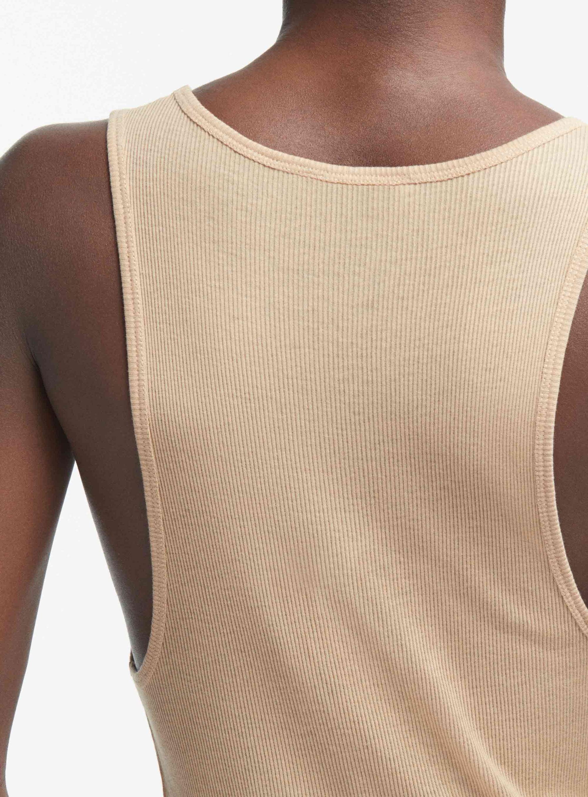 Ribbed Tank - Khaki