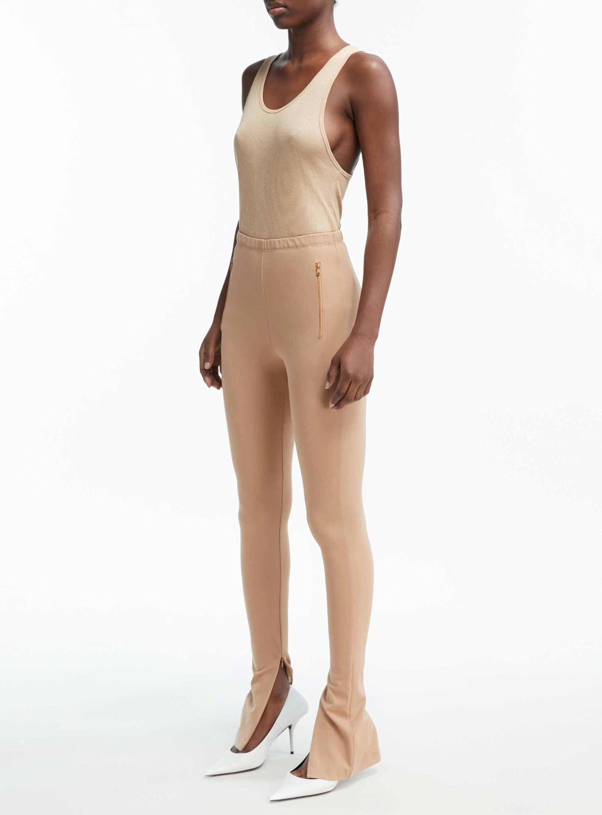 Ribbed Tank - Khaki