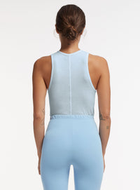 Ribbed Tank - Ice Blue