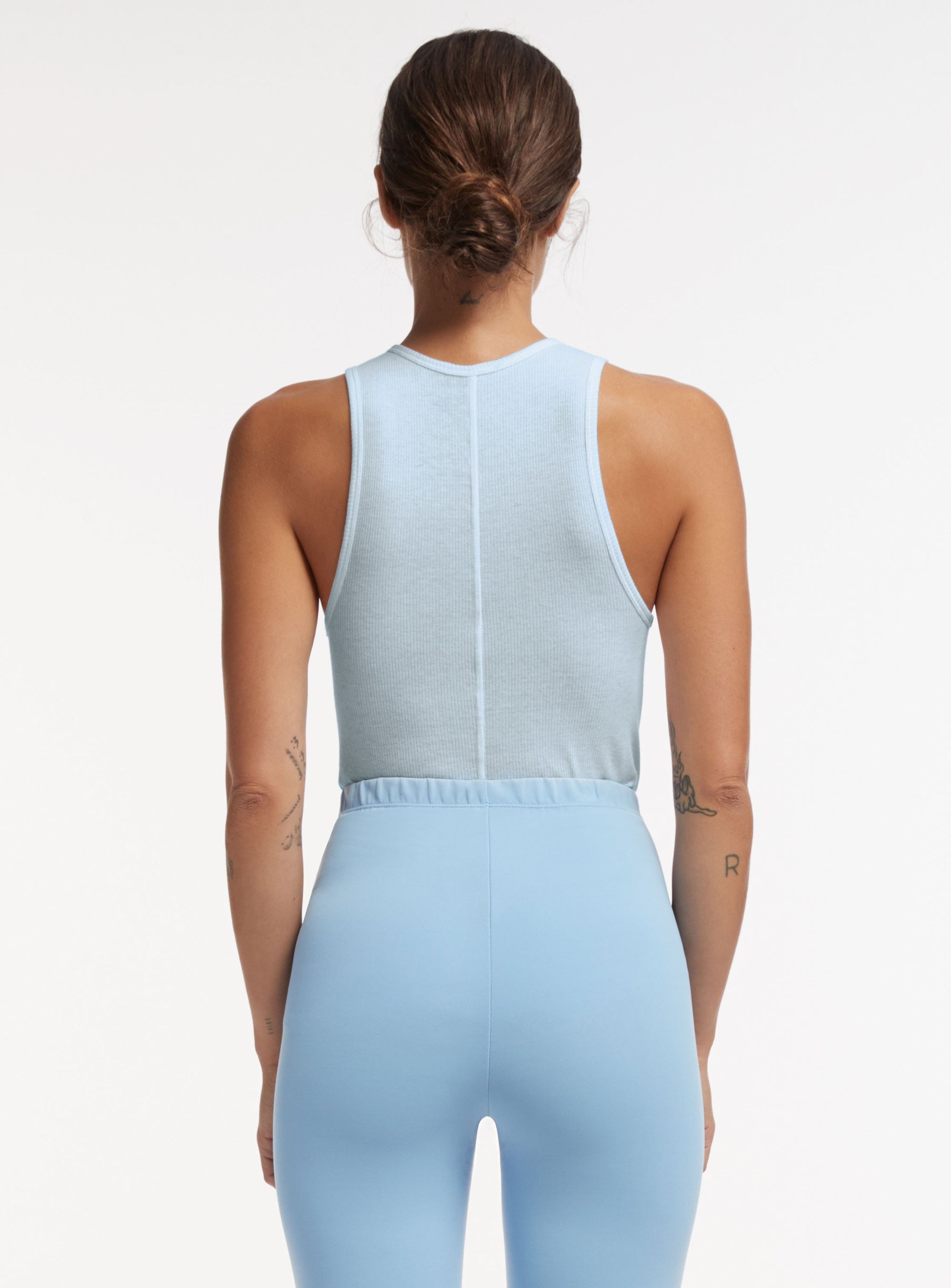 Ribbed Tank - Ice Blue