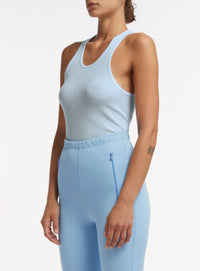 Ribbed Tank - Ice Blue